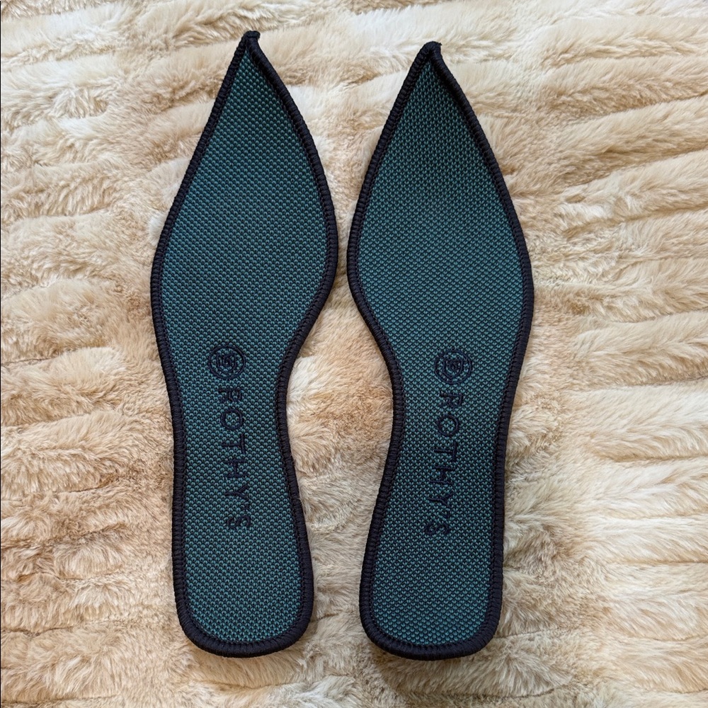 Rothy's -The Point-Teal and Black Snakeskin print-8.5 - Picture 5 of 7